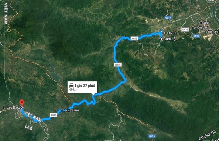 đề xuất làm Dự án đường bộ cao tốc Cam Lộ - Lao Bảo