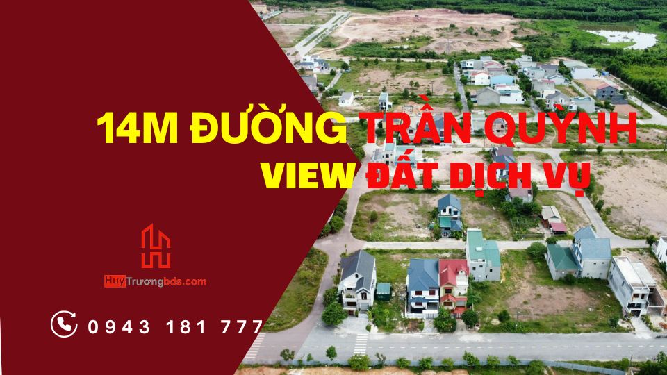14m ngang đường Trần Quỳnh – đất biệt thự gần Công an Tỉnh