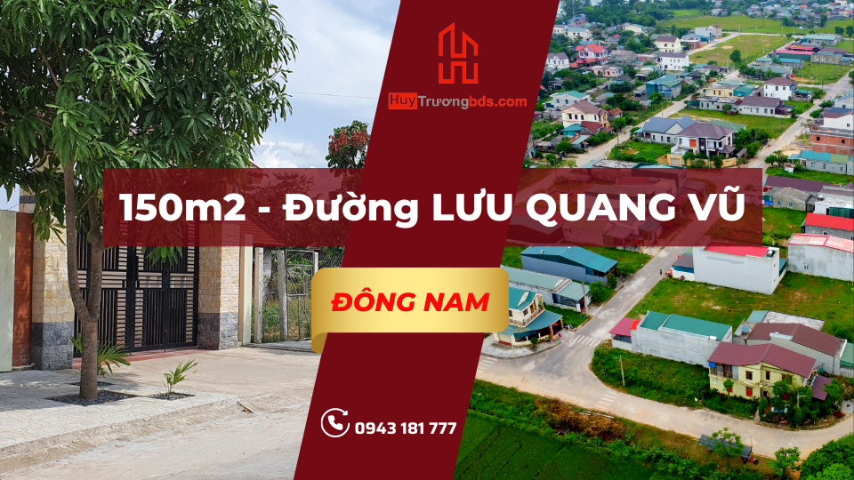 Bán đất đường Lưu Quang Vũ – Khu dân cư Trần Nguyên Hãn – Đông Hà