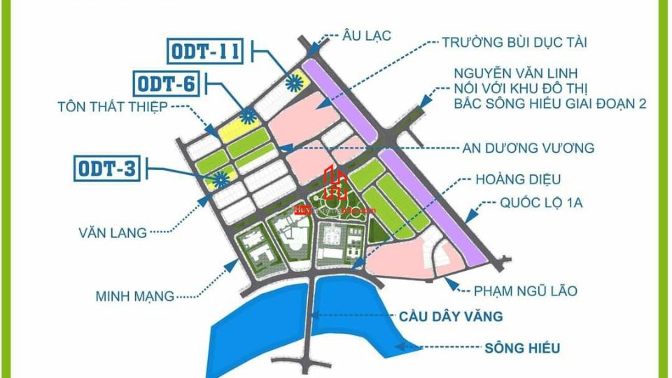 Bán đất 6m Trần Thủ Độ – Bắc Sông Hiếu điện âm Quảng Trị