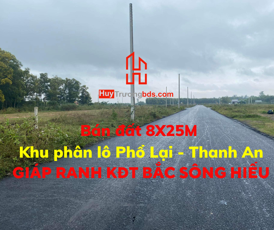 Bán đất Khu phân lô Phổ Lại - Thanh An - Cam Lộ giáp ranh TP Đông Hà