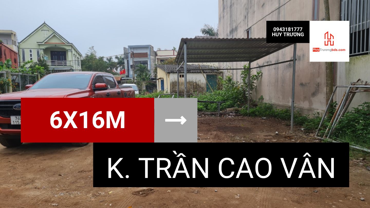 Kiệt ô tô 8m đường Trần Cao Vân – Phường 5 – Đông Hà