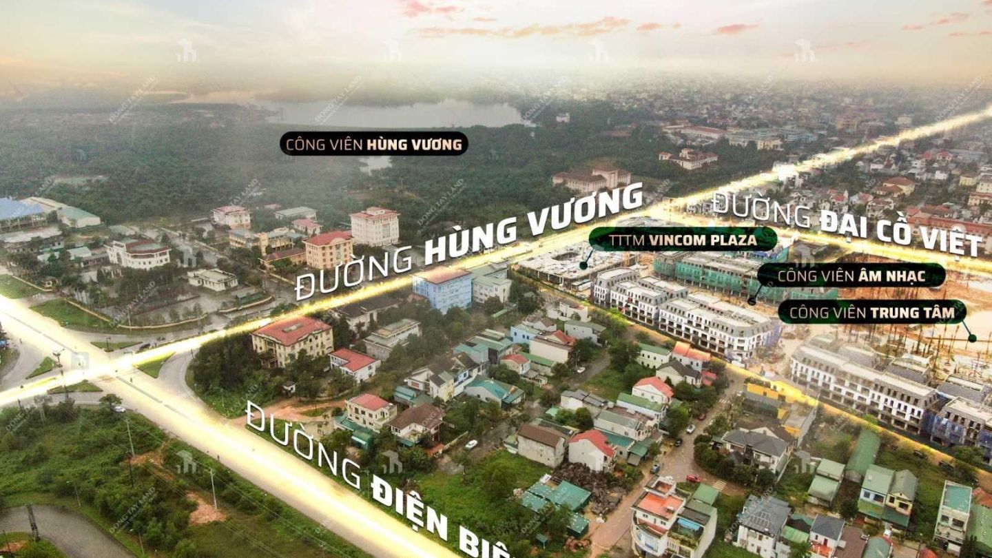 2 mặt tiền đường Hùng Vương – cách Vincom 500m