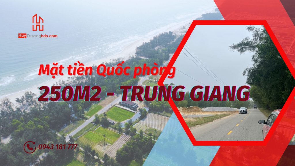 Mặt tiền quốc phòng biển Gio Linh - Quảng Trị cách Cửa Tùng 2km