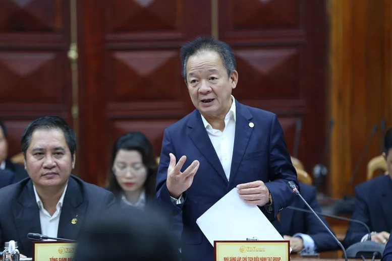 Ông Đỗ Quang Hiển, Nhà sáng lập, Chủ tịch Điều hành T&T Group phát biểu.